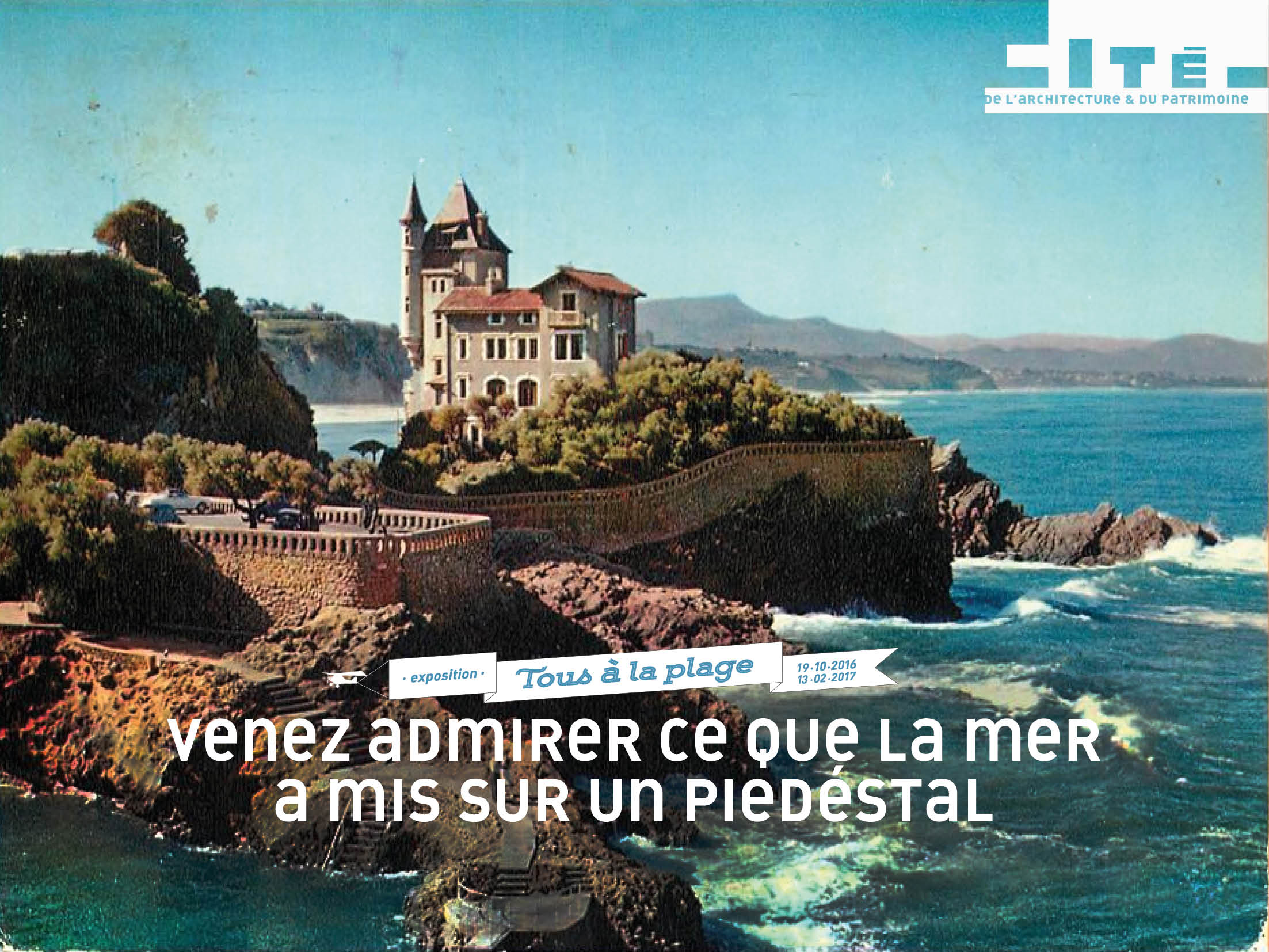 Visuel de l’exposition Tous à la plage, Cité de Chaillot, 2014